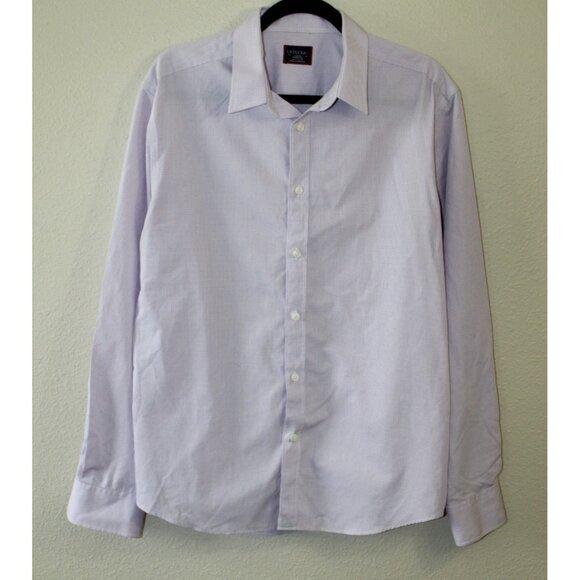 Untuckit Mens Pink Check Long Sleeve Cotton Button Up L - Picture 1 of 5